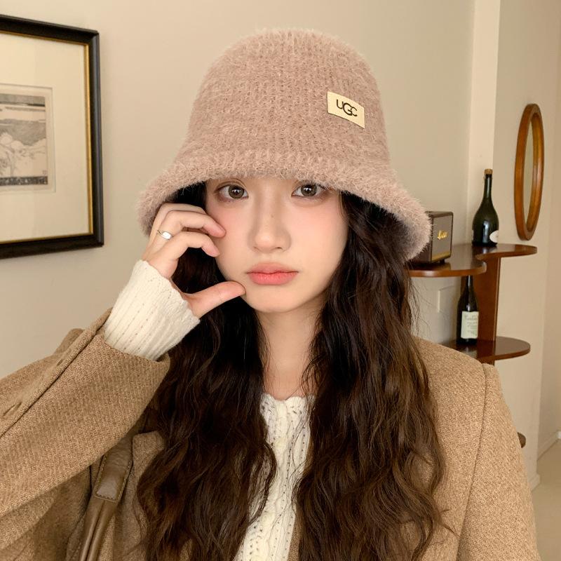 Winter Hat Women's Fleece Thickened Bucket Hat Warm Fashion Bucket Hat Windproof Basin Hat