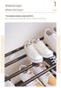 Multi-Layer Alloy Shoe Rack for Dormitory and Home Entrance Hallway