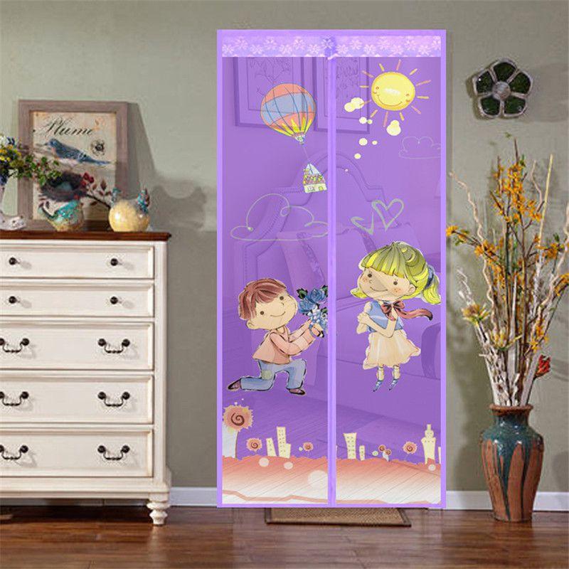 

Bugs Magnet Mosquito Net Antiinsect Mesh Magnetic Curtain Soft Yarn Door Screen 90x210cm/35.4x82.7in фіолетовий