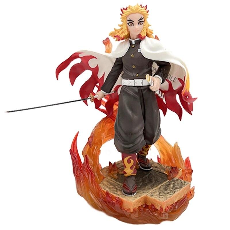 Demon Slayer Rengoku Kyoujurou Anime Figure Kimetsu No Yaiba Action Figure Figurine Model Doll Toy