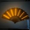Colorful Hand Led Fans Folding Play Fan Party Decoration Dancing Light Fan