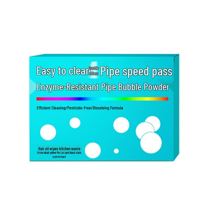 Green Box High-Speed Drain Unclogging Powder for Stubborn Kitchen Oil and Toilet Stains