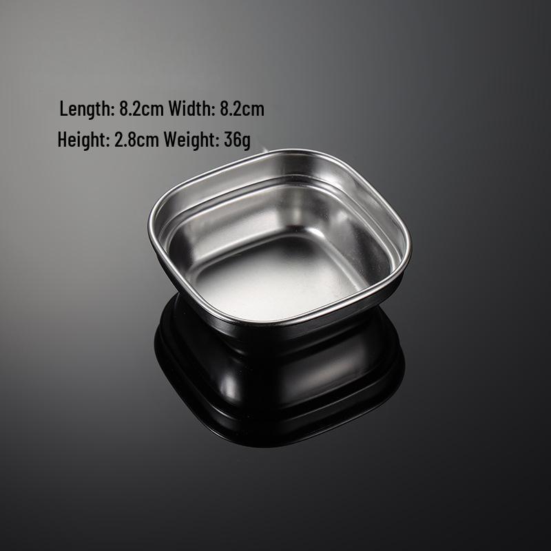 Набор квадратных соусниц из нержавеющей стали ZISIZ