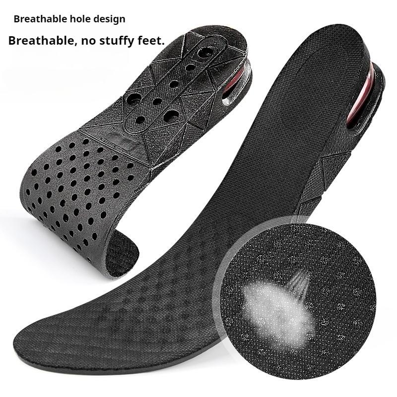 1Pair/2Pairs Adjustable Elevator Insoles, Air Cushion Height Increase Inserts, Soft Breathable Lift Pads for Leather & Sneakers