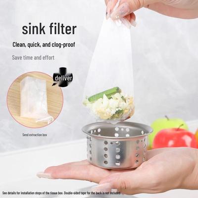 Einweg Spülbecken Siebkorb für Lebensmittelabfälle und Gemüsewaschen