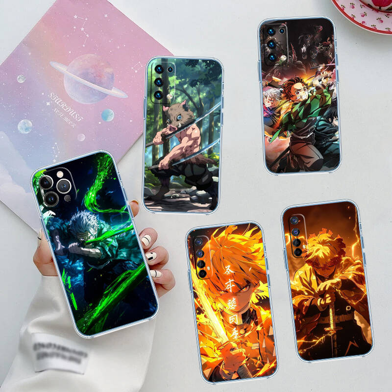 Anime Demon Slayer Case for Motorola G10 G20 G04 E30 E40 E22 E20 E13 E15 G22 G23 G05 G75 G35 G55 E22S E7 G6 G7 G8 G9 Plus Power Play