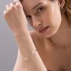 Serene Pearl Bangle Bracelet Silver