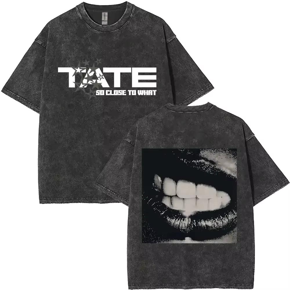 Tate McRae So Close To What I Think You Know What This Is Vintage Washed T Shirt Mens Women Miss Possessive Tour Tshirts