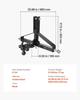 3 Point Trailer Hitch with 2 In Receiver, 3pt Quick Hitch Attachment, Heavy Duty Tractor Tow Drawbar Adapter, Compatible with Kubota, Mahindra, Ford,