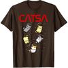Funny Space Astronaut Cat Gifts Men Cats Space T-Shirt