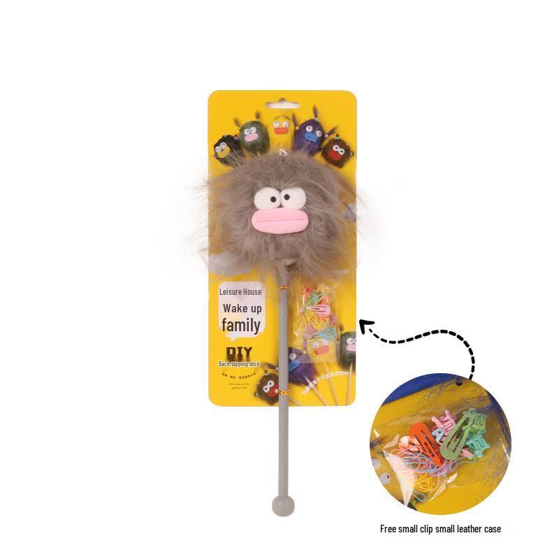 

Забавный мультяшный массажный молоток: Креативная DIY чесалка для спины и игрушка для снятия стресса 34*15cm серый