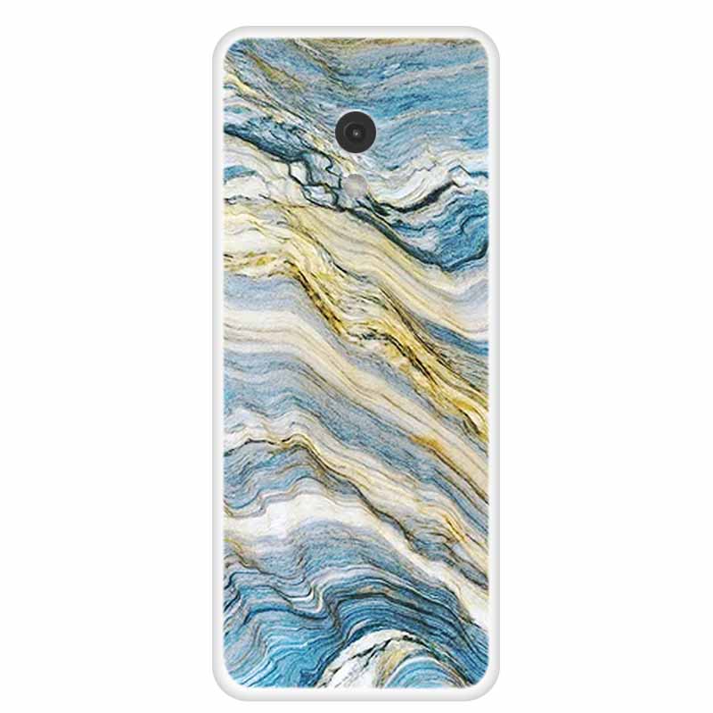 Pour Nokia 215 4G 2024 Coque Nokia 235/220 4G 2024 Marbre Peint Transparente TPU Coque Arrière pour Nokia220 4G Coque de Protection ClearShell
