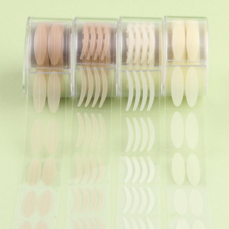 2 Rolls Make Up Transparent Beige Eyelid Large Eyes Decoration Strong Sticky Eyelid Paste Double Eyelid Tape