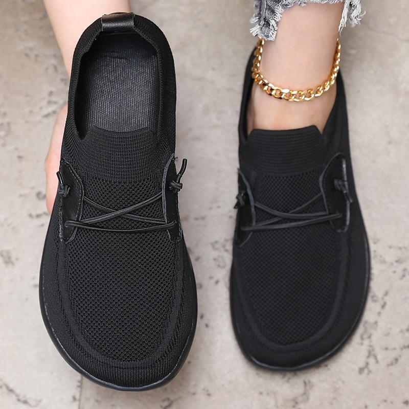 Men's Wide Footed Shoes Anti Slip Walking Sports Shoes Lightweight and Breathable One Foot Running Shoe Fitness Tennis Shoes