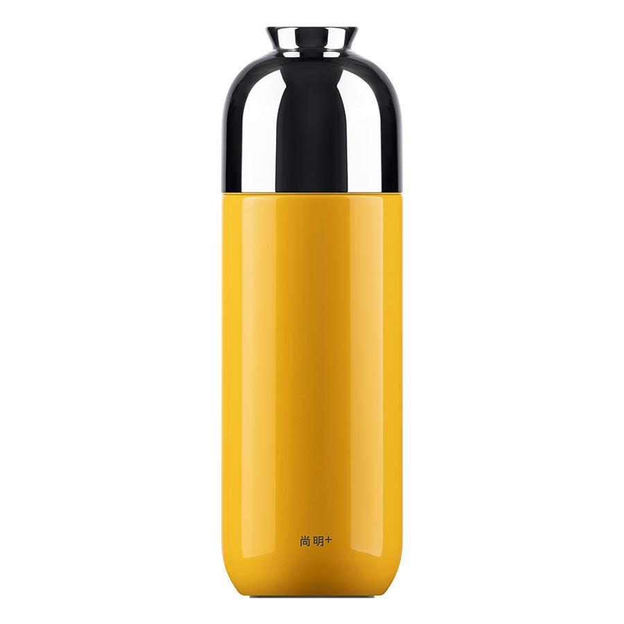 Fashion Titanium Coated Tea Tumbler with Infuser, Portable Thermos Cup 370ml with Gift Box