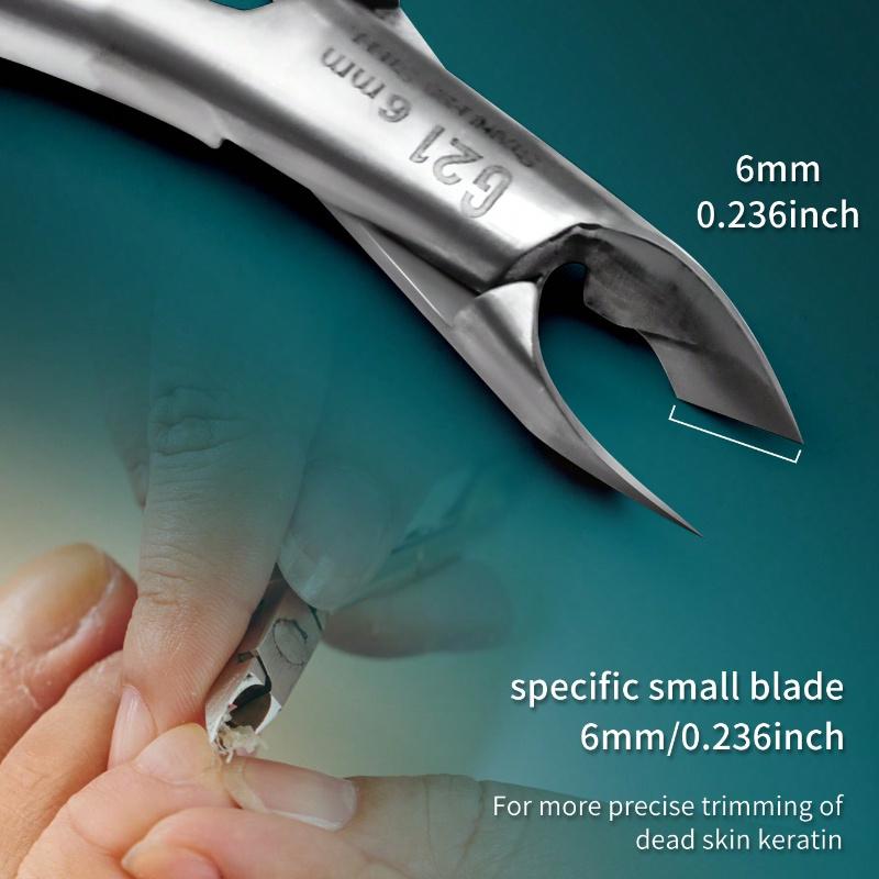 Round Head Callus Nipper - Innovative Callus Scissors with Built-In Spring Trimmer, Cuticle Remover, Manicure and Beauty Tools