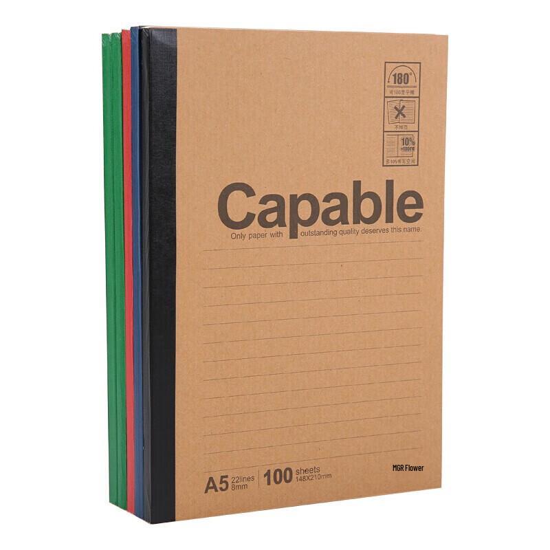 M&G A5 Wireless Bound Notebook 5-Pack
