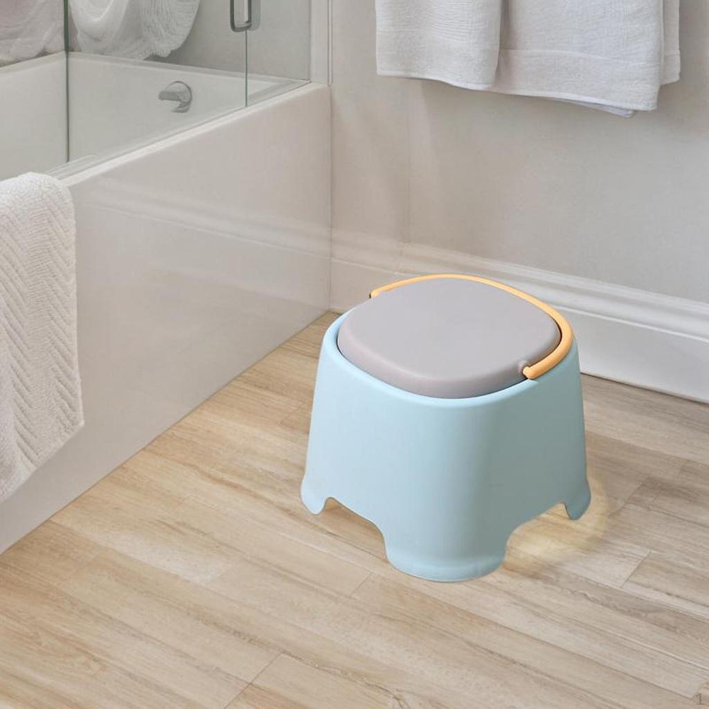 Small Stool Chair Creative Stackable Anti Skid Thickened Step Foot Rest for Household Bedroom