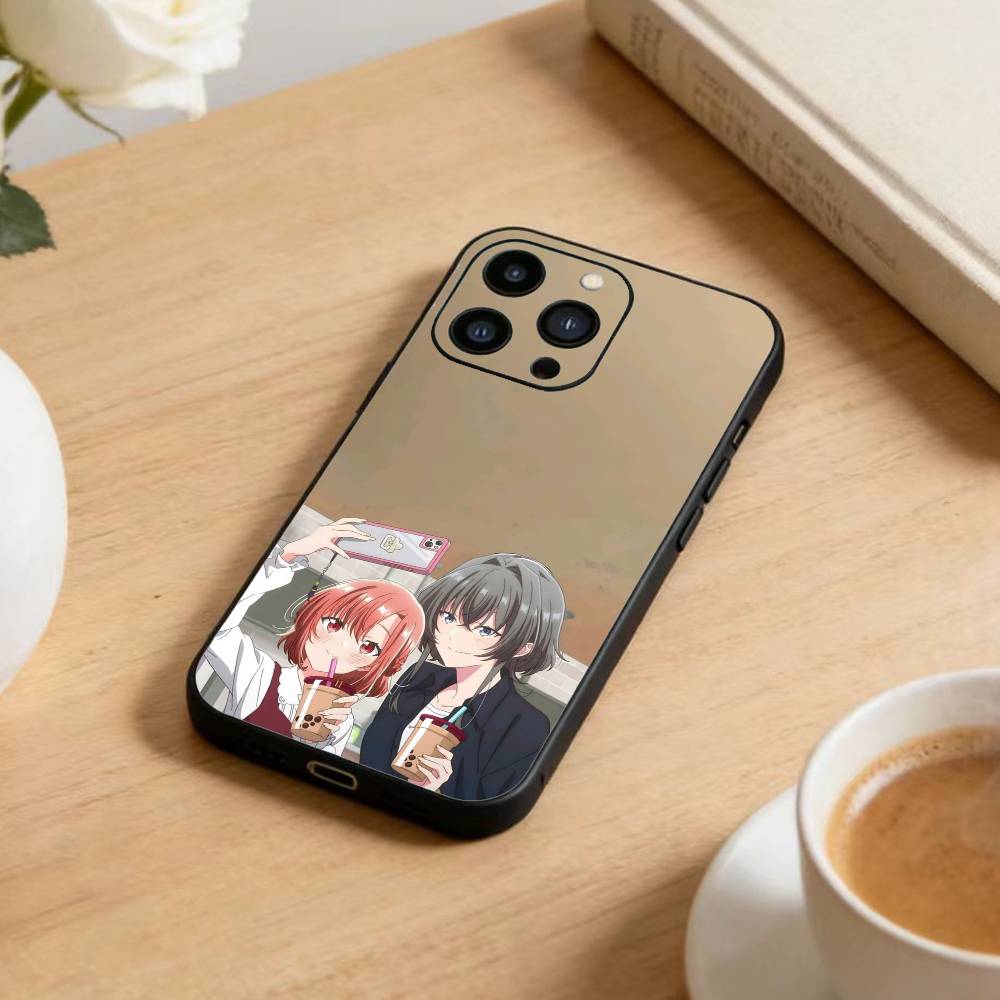 

Asanagi Yori and Kino Himari Phone Case For iPhone 17 16 15 14 13 12 Max Plus Silicone Black Cover iPhone16promax