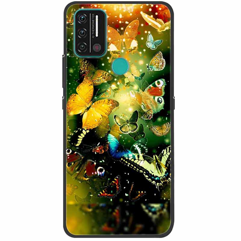 Weiche bedruckte Hülle für Umidigi A9 Pro Hülle Silikon Schutzhülle Schwarze Hüllen für Umidigi A7 Pro Niedliche Katze A9Pro A 9 A7Pro