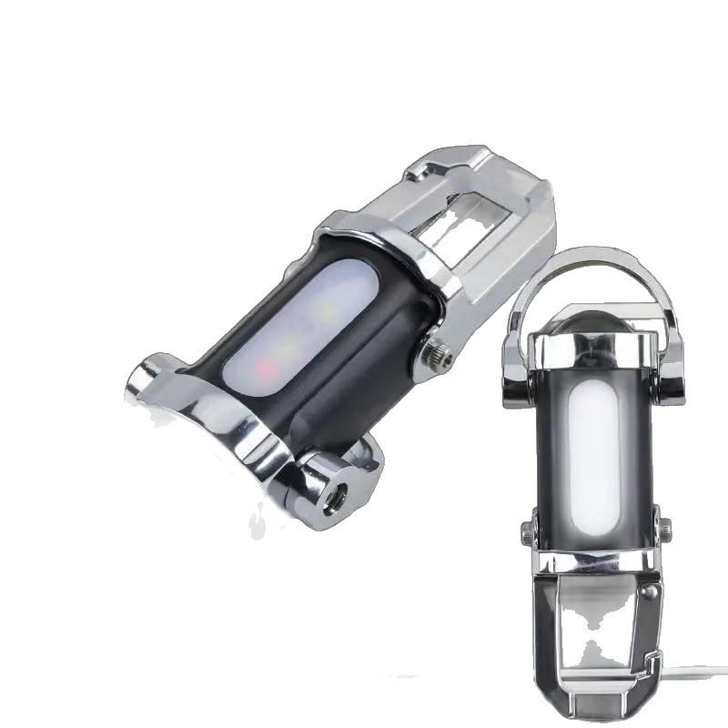 Portable Multi-Function Waterproof Flashlight Keychain with Emergency Charging Waist Clip.