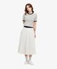 LACOSTE Women'S Scallop Crew Neck Short Sleeve Sweater Af900E-56G Hde