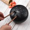 5.5 Inch C Key Steel Tongue Drum Mini 8-Tone Steel Hand Pan Drum Percussion Instrument with Drum Mallets Carry Bag new