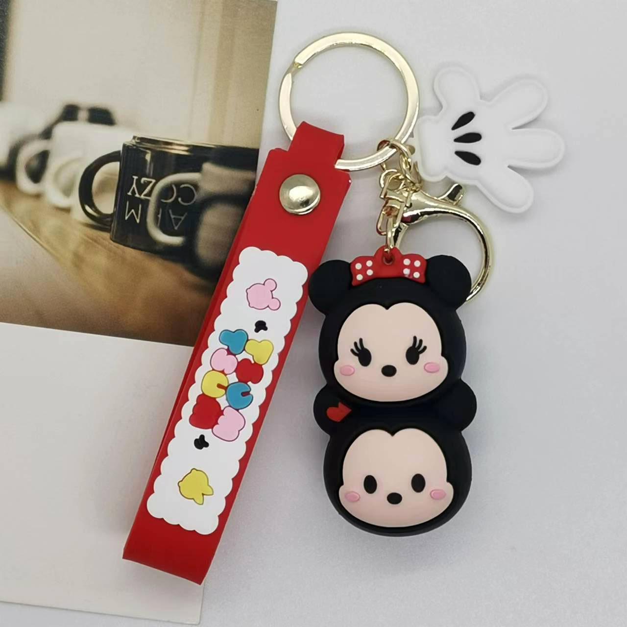 

New Creative Cartoon Stacking Joy Mickey Minnie Keychain Bag Car Keychain Accessories Gift Cute Personalized Gifts Y2k Fashion