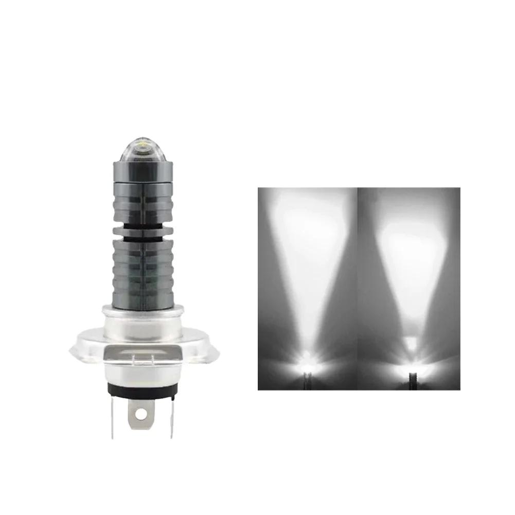 1pcs Mini Driving Light Spot Light Waterproof Hi&low for Motorcycle H4 Motorcycle Headlight Universal 9V-80V 2000LM