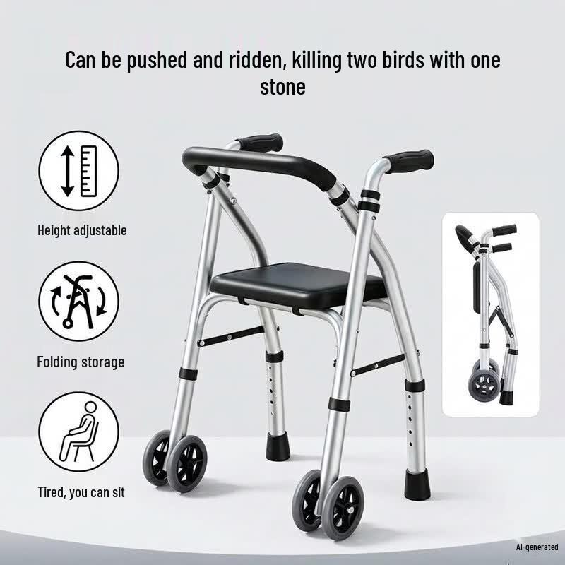 Fushide Multi-functional Foldable Walking Aid for Seniors
