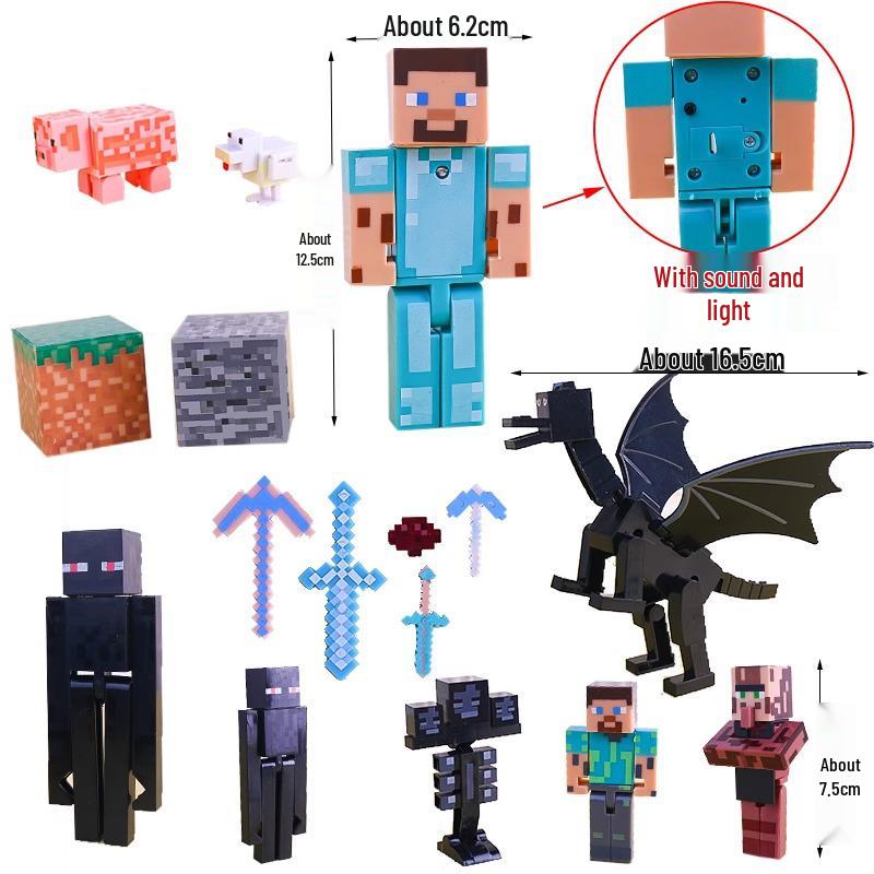 My World Cake Decoration: Steve Figurine for Kids' Birthday Baking & Dress-up