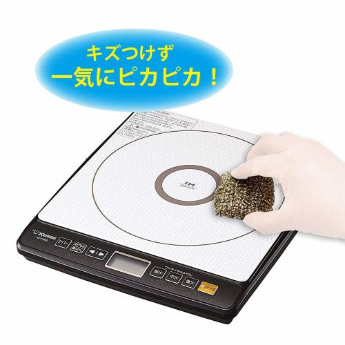 Aisen IH Glass Top Cleaner, Polished Gold, Approx. 5 x 5 x 1 cm, Antibacterial, Functional Kitchen Cleaner, Made in Japan (KKS01)