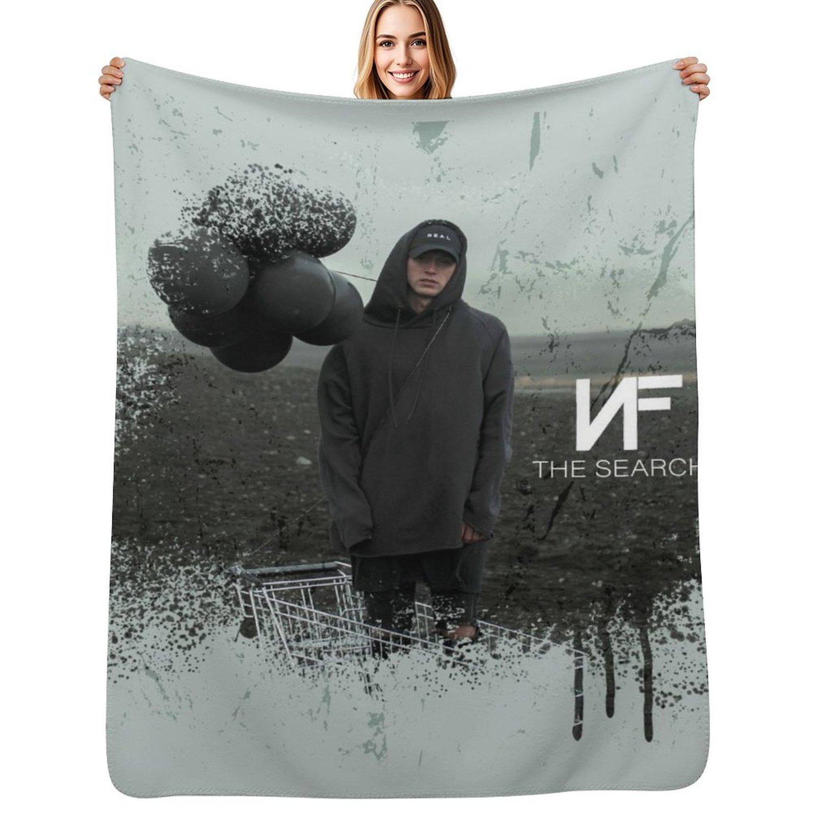 NF - The Search Throw Blanket Cozy Warm Blanket for Bed Room Decor Size: 75*100cm, Weight: 230 GSM