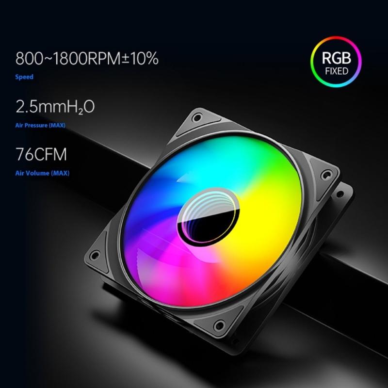 PWM Controlled Copper Base Tower CPU Air Coolers Double Cooling Fan Design 145mm Height ARGB Lighting For PC Builds