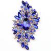 High End Refined Temperament Brooches Stained Glass Large Glass Crystalline Glass Women 'S Clothing AccessoriesWedding Jewelry