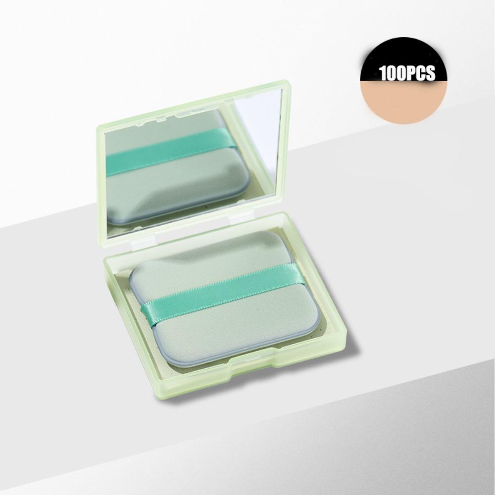 Refreshing Facial Oil-Absorbing Paper Oil Control Soft Facial Care Tool With Powder Puff And Mirror Skin-friendly Facial Paper