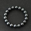 Minimalist 4/6/8/10/12mm Natual Hematite Stone Bracelet For Men Meditation Healing Braclet Black Round Strand Braslet Pulseria