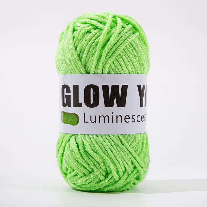 800m Funktionelles Garn Leuchtet im Dunkeln Polyester Leuchtendes Dickes Garn 2mm zum Handstricken Teppich Pullover Mütze Wollgarn
