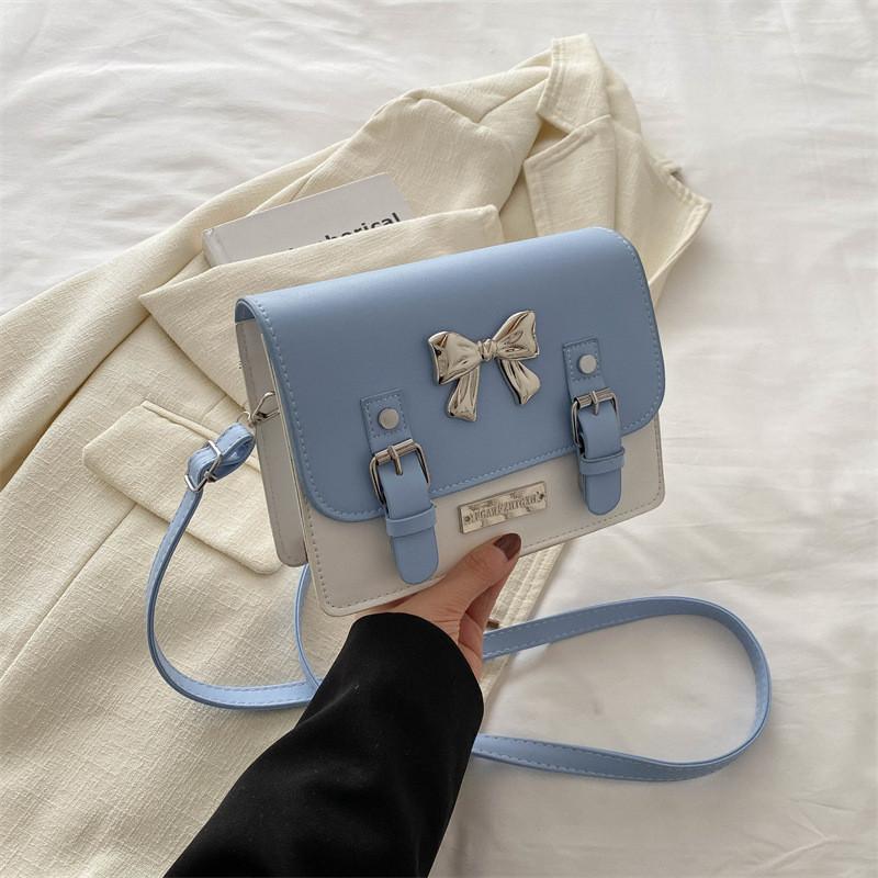 Stylish Korean Fashion Trendy Bowknot Handbag For Women In Elegant Black And Pink Options