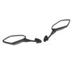 1 Pair Motorcycle Rearview Mirror Wide Vision Adjustable Flexible Handlebar Side Mirror for Motorbike