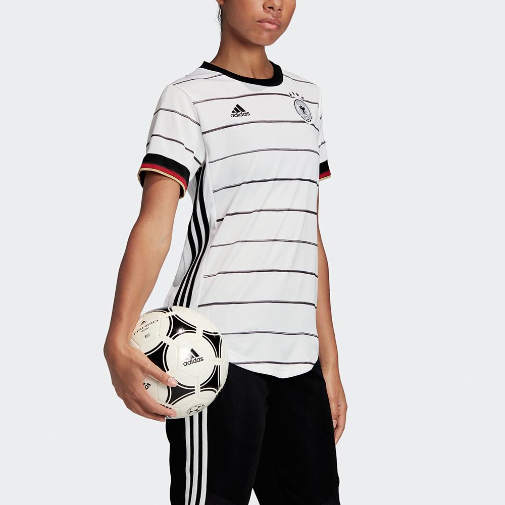Adidas Germany 2020/21 Home Jersey Women's Short Sleeve Football Shirt White EH6102