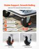 Foldable Push Cart Dolly, 299.37 Kg Capacity, Folding Platform Truck with Swivel Wheels, Moving Platform Hand Truck Flatbed Cart, Space Saving Push