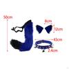 Ears and Tail Set Cosplay Costume Gift PU Leather Neck Choker for Stage Shows Halloween Carnival