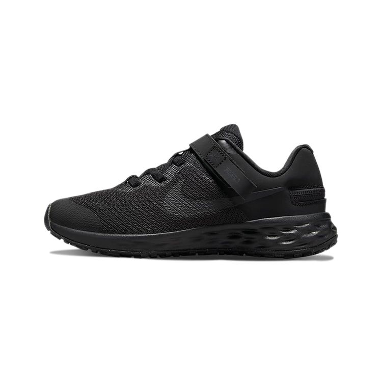 Nike Revolution 6 FlyEase PS Black Dark Smoke Grey Kids Sneakers DD1114-001 29.5