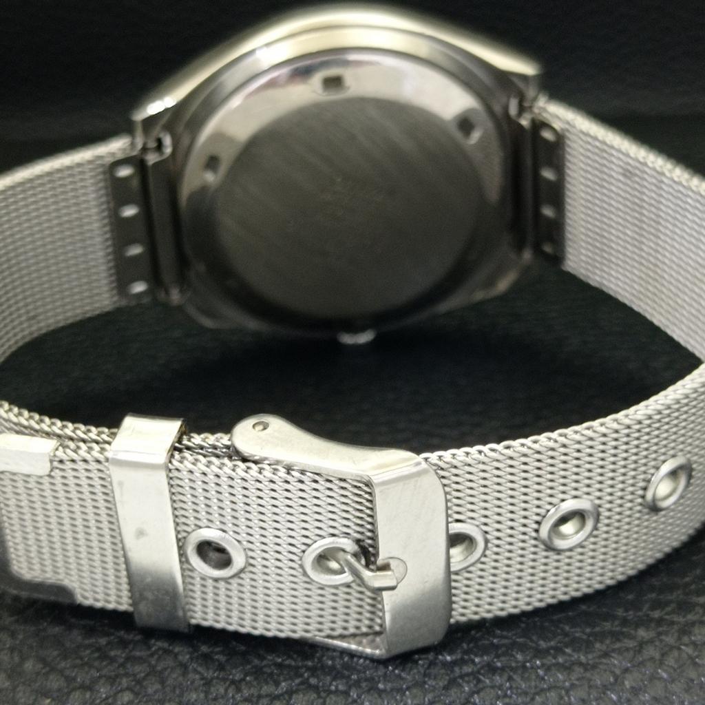 USED VINTAGE CITIZEN AUTOMATIC 8200 JAPAN MENS ARABIC BLUE DIAL WATCH a434862-2 R123-a434862