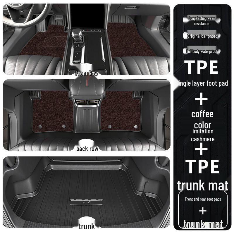 Hongqi H6 2023-2025 Full Coverage TPE Floor Mats - Interior Car Decor Accessories