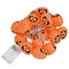20LED Halloween Kürbis Lichterkette 3 Meter Dual-Modus Dekorative Lichterkette für Festival