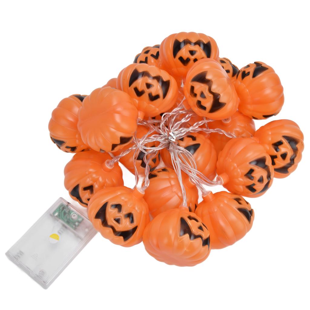20LED Halloween Kürbis Lichterkette 3 Meter Dual-Modus Dekorative Lichterkette für Festival