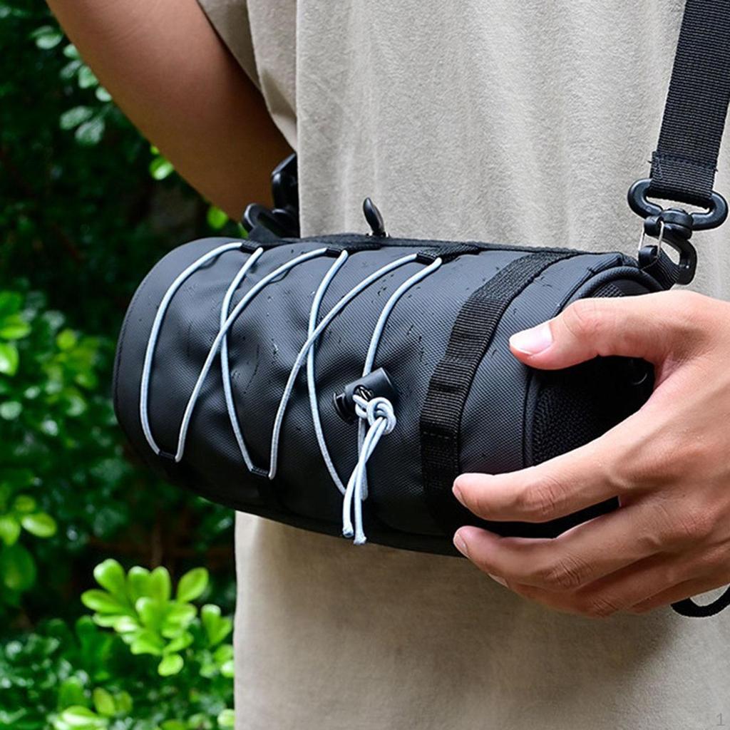 Przednia sakwa rowerowa z paskiem na ramię do przechowywania na kierownicy