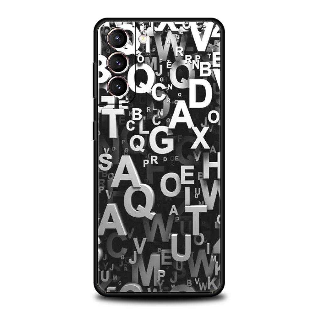 Number Pattern Phone Case Cover for Samsung Galaxy S26 S25 S24 S23 S22 S20 S21 FE Ultra S25 Edge Plus 5G Soft TPU Shell Fundas